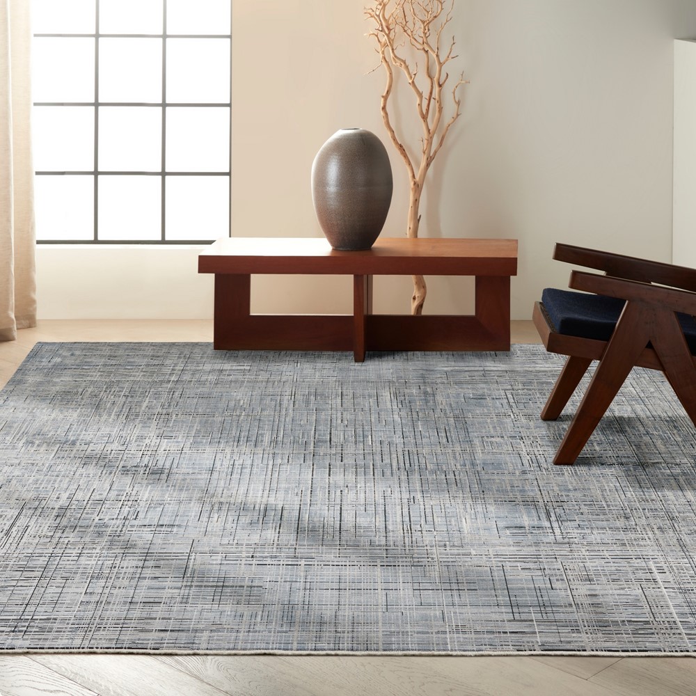 CK50 Calvin Klein Balian Distressed Rugs CK54 in Blue